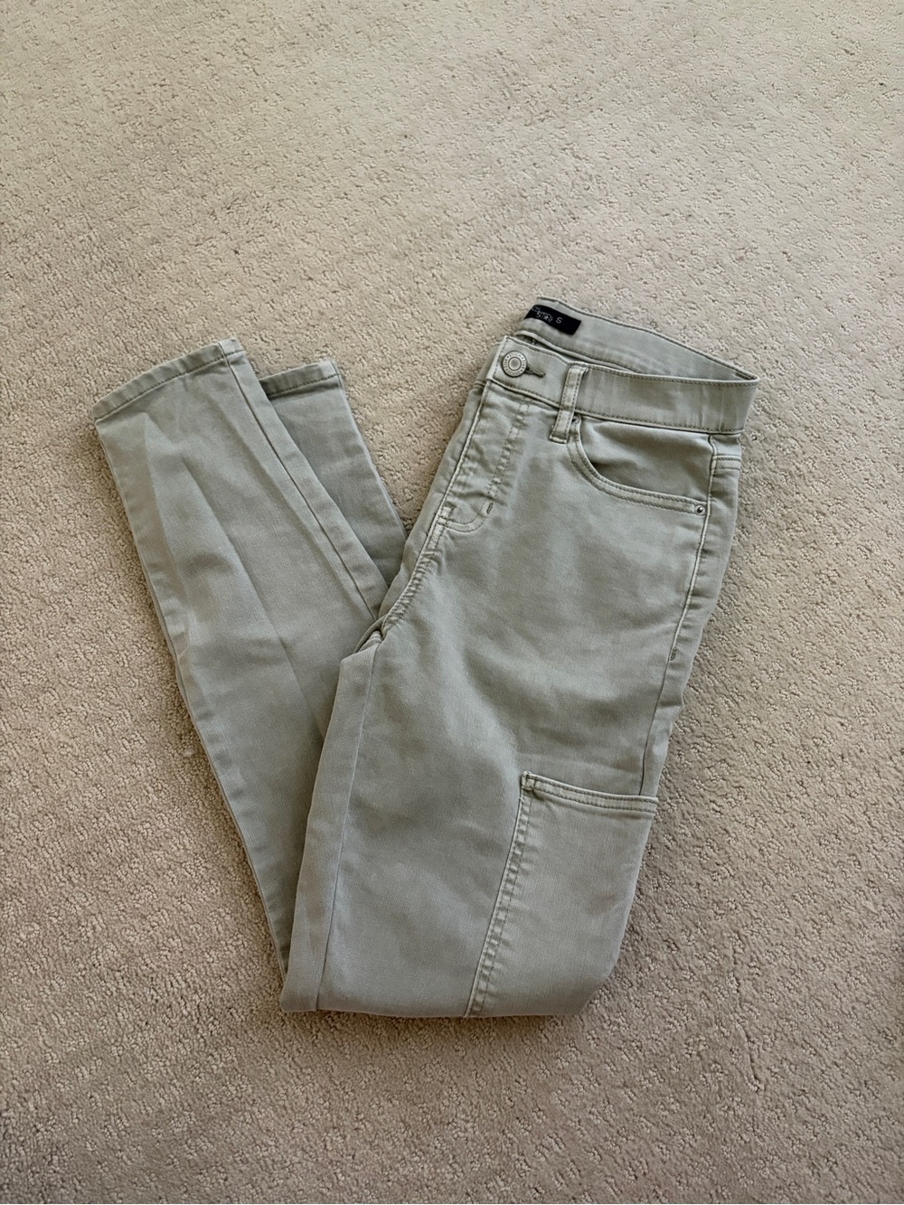 Skinny Utility Pants in Sage Green